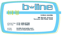 b-line media business card